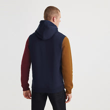 Load image into Gallery viewer, Navy Blue Colourblock Hoodie - Allsport
