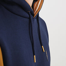 Load image into Gallery viewer, Navy Blue Colourblock Hoodie - Allsport