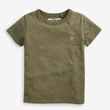 Load image into Gallery viewer, Khaki Green 5 Pack Textured T-Shirts (3mths-6yrs)