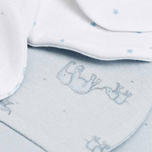 Load image into Gallery viewer, Blue 3 Pack Organic Cotton Elephant Scratch Mitts - Allsport