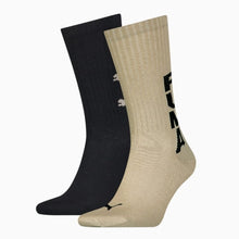 Load image into Gallery viewer, PUMA MEN'S GRAPHIC LOGO CREW SOCKS 2 PACK