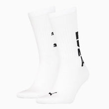 Load image into Gallery viewer, PUMA MEN'S GRAPHIC LOGO CREW SOCKS 2 PACK