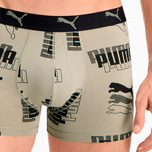Load image into Gallery viewer, PUMA MEN'S LOGO PRINT BOXER 2 PACK