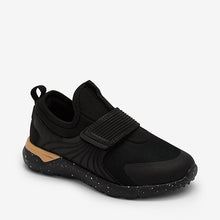 Load image into Gallery viewer, Black Touch Fastening Trainers (Younger Boys) - Allsport