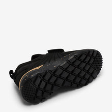 Load image into Gallery viewer, Black Touch Fastening Trainers (Younger Boys) - Allsport