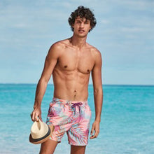 Load image into Gallery viewer, Floral Leaf Print Swim Shorts - Allsport
