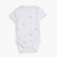 Load image into Gallery viewer, Pink 4 Pack Delicate Bunny Short Sleeved Bodysuits (0mths-12mths) - Allsport