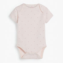 Load image into Gallery viewer, Pink 4 Pack Delicate Bunny Short Sleeved Bodysuits (0mths-12mths) - Allsport