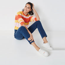 Load image into Gallery viewer, Dark Blue Super Stretch Soft Sculpt Pull-On Slim Leggings