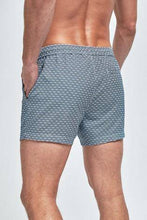 Load image into Gallery viewer, Blue Geo Print Swim Shorts - Allsport