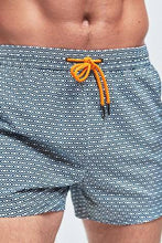 Load image into Gallery viewer, Blue Geo Print Swim Shorts - Allsport