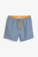 Load image into Gallery viewer, Blue Geo Print Swim Shorts - Allsport