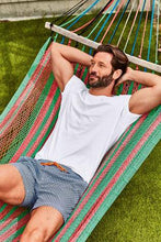 Load image into Gallery viewer, Blue Geo Print Swim Shorts - Allsport