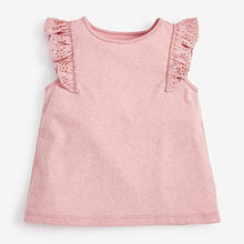 Load image into Gallery viewer, Pink Cotton Frill Vest (3mths-5yrs)
