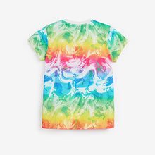 Load image into Gallery viewer, Multi/White Unicorn 2 Pack Cotton Jersey Pyjamas With Flippy Sequins (3-12yrs) - Allsport