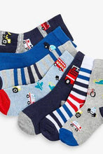 Load image into Gallery viewer, Multi 7 Pack Cotton Rich Transport Socks - Allsport