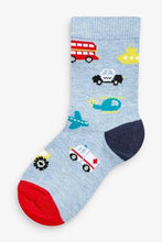 Load image into Gallery viewer, Multi 7 Pack Cotton Rich Transport Socks - Allsport
