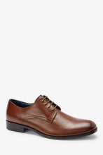Load image into Gallery viewer, Tan Round Toe Leather Derby Shoes - Allsport