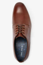 Load image into Gallery viewer, Tan Round Toe Leather Derby Shoes - Allsport