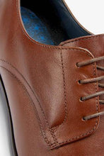 Load image into Gallery viewer, Tan Round Toe Leather Derby Shoes - Allsport