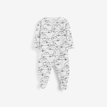 Load image into Gallery viewer, Monochrome Cars 3 Pack Baby Sleepsuits (0-18mths) - Allsport