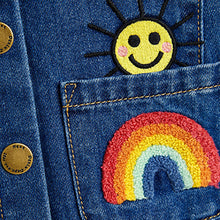 Load image into Gallery viewer, Denim Rainbow Pinafore, Hoodie And Tights Set (3mths-6yrs) - Allsport