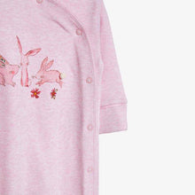 Load image into Gallery viewer, Pink 3 Pack Floral Bunny Sleepsuits (0mths-18mths) - Allsport
