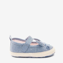 Load image into Gallery viewer, Denim Bunny Mary Jane Baby Shoes (0-18mths) - Allsport