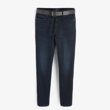 Load image into Gallery viewer, Deep Blue Belted Jeans With Stretch - Allsport