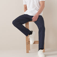 Load image into Gallery viewer, Navy Slim Fit Elasticated Waist Comfort Chinos - Allsport