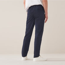 Load image into Gallery viewer, Navy Slim Fit Elasticated Waist Comfort Chinos - Allsport