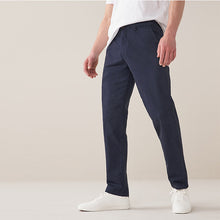 Load image into Gallery viewer, Navy Slim Fit Elasticated Waist Comfort Chinos - Allsport