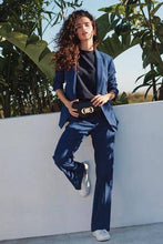 Load image into Gallery viewer, Blue  Single Breasted Tailored Fit Jacket - Allsport