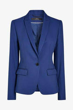 Load image into Gallery viewer, Blue  Single Breasted Tailored Fit Jacket - Allsport
