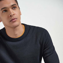Load image into Gallery viewer, Navy Blue Pure Cotton Jumper - Allsport