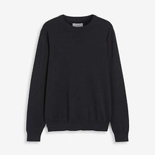 Load image into Gallery viewer, Navy Blue Pure Cotton Jumper - Allsport