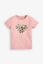 Load image into Gallery viewer, Pink Flippy Sequin Animal Heart T-Shirt - Allsport