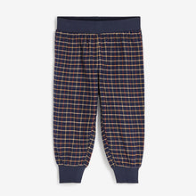 Load image into Gallery viewer, Navy Bear 2 Pack Check Pyjamas (9mths-5yrs)