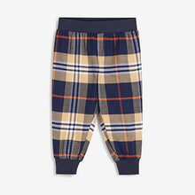 Load image into Gallery viewer, Navy Bear 2 Pack Check Pyjamas (9mths-5yrs)