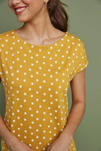 Load image into Gallery viewer, Ochre Spot Relaxed Capped Sleeve Tunic - Allsport