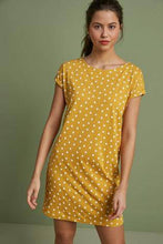 Load image into Gallery viewer, Ochre Spot Relaxed Capped Sleeve Tunic - Allsport