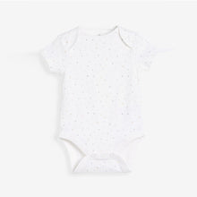Load image into Gallery viewer, White Cotton Giraffe Sleepsuit, Bodysuit, Bib & Hat Set (0-6mths) - Allsport