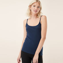Load image into Gallery viewer, Navy Thin Strap Vest