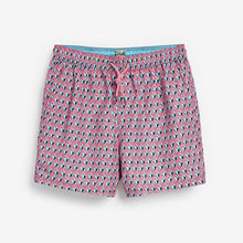 Load image into Gallery viewer, Coral Pink Flamingo Print Swim Shorts - Allsport