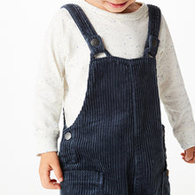 Load image into Gallery viewer, Indigo Blue Jumbo Cord Lined Dungarees (3mths-6yrs) - Allsport