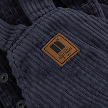 Load image into Gallery viewer, Indigo Blue Jumbo Cord Lined Dungarees (3mths-6yrs) - Allsport