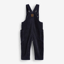 Load image into Gallery viewer, Indigo Blue Jumbo Cord Lined Dungarees (3mths-6yrs) - Allsport