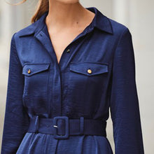 Load image into Gallery viewer, SHIRT DRS BUT NVY - Allsport