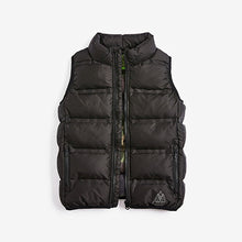 Load image into Gallery viewer, Black Padded Gilet (3-12yrs) - Allsport