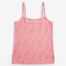 Load image into Gallery viewer, Pink/Cream 3 Pack Oriental Strappy Cami Vests (1.5-12yrs)